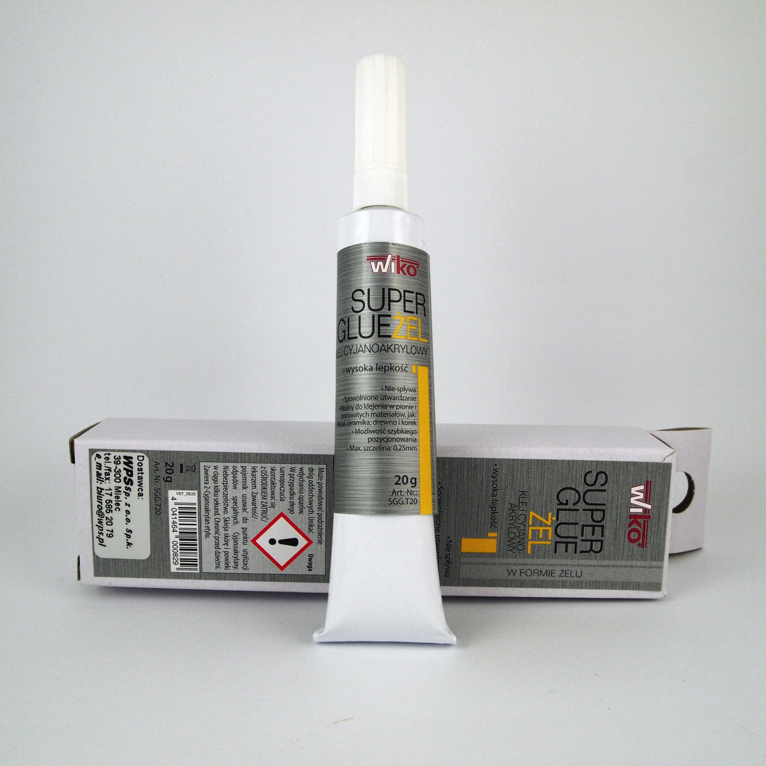 Klej cyjanoakrylowy SUPER GLUE-Gel 20g Klej cyjanoakrylowy SUPER GLUE-Gel 20g